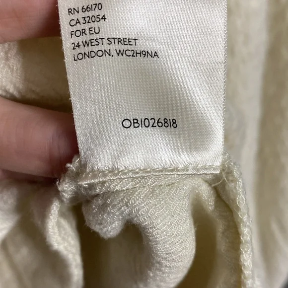 Free People Bonny Blouse in Cream Women's Small - Picture 7 of 8